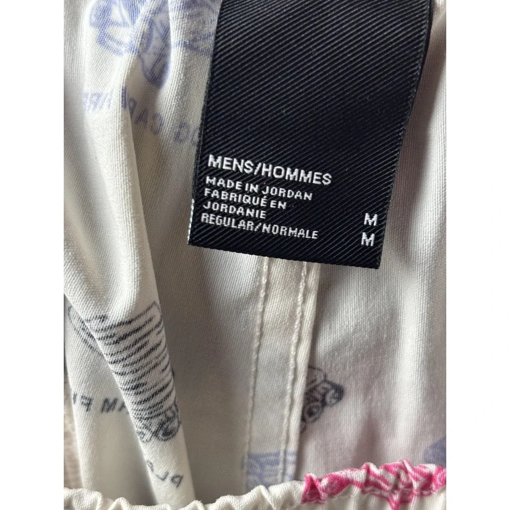 The North Face Swim Trunks Shorts Mens Medium White Campfire Print Camping Beach